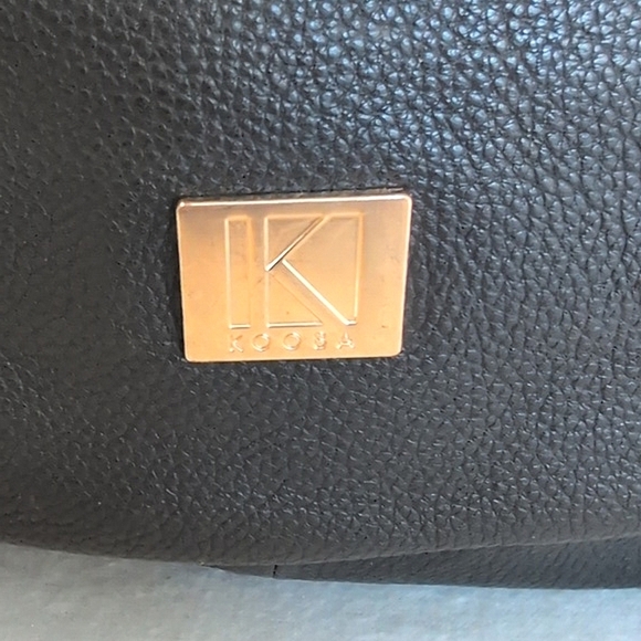 Kooba Womens Shoulder Bag Purse Black Leather Casual Office Travel Organize - Picture 2 of 8